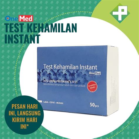 Jual Tes Kehamilan Strip Onemed Test Pack Urine Pregnancy Test BOX