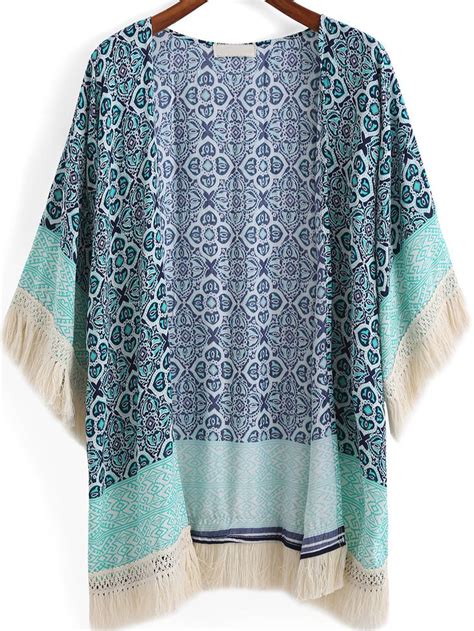 Loose Kimono Kimono Top Relaxed Outfit Wrap Pattern Tribal Prints