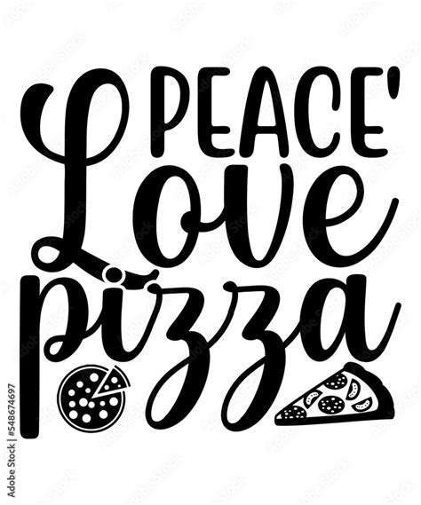 Peace Love Pizza SVG Pizza SVG Bundle Pizza Lover Quotes Pizza Svg