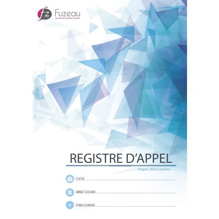 REGISTRE D APPEL CONTROLE PAR DEMI JOURNEE AVEC PAGES DECOUPEES