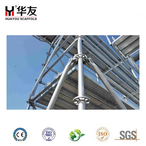 Hot DIP Galvanized Q B Mm Ringlock Scaffolding System Multidirecional Modular Layher