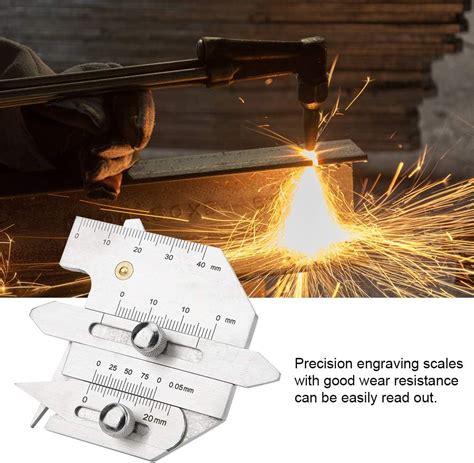 Rules Welding Inspection Ruler Hjc40 Double Slide Welding Seam Gauge