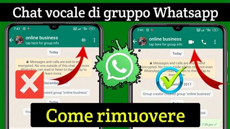 Come Rimuovere La Chat Vocale Di Gruppo WhatsApp Come Disattivare L