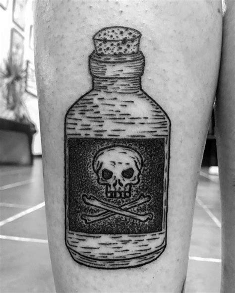 40 Poison Bottle Tattoo Designs For Men Killer Ink Ideas