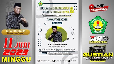 Live Streaming Haflah Akhirussanah Wisuda Purna Siswa Juni