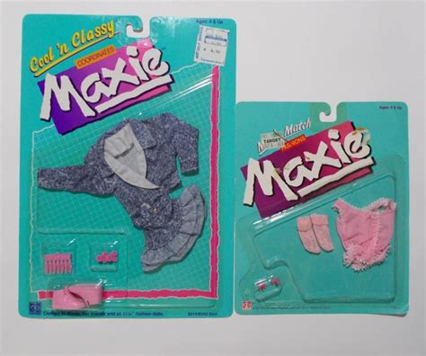 2 Vintage Maxie Doll Fashions Cool Classy And Mix N Match Hasbro Nrfb