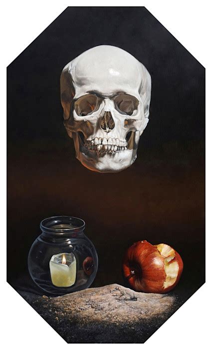 Memento Mori Skull Painting Kevin Grass Fine Art