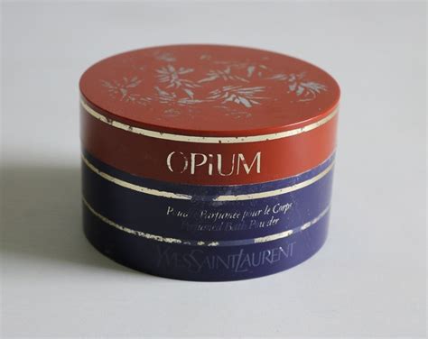 Yves Saint Laurent Yls Opium Perfumed Dusting Powder Opened And Used Etsy