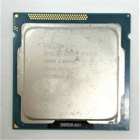 【やや傷や汚れあり】intel Cpu Core I7 3770 34ghz39ghz Lga1155 Sr0pk デスクトップ