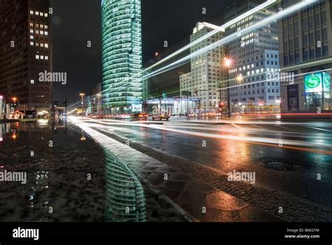 Berlin Potsdamer Platz by night Stock Photo - Alamy