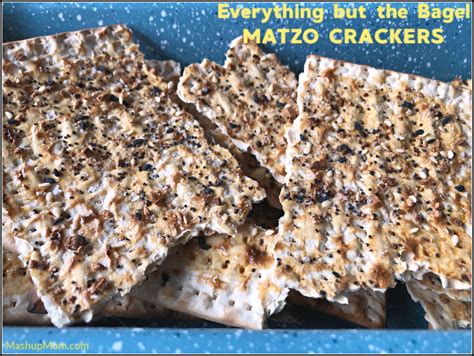 Everything but the Bagel Matzo Crackers -- Three Ingredients!