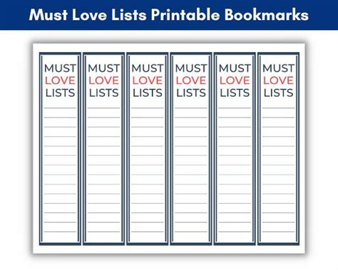 Links Page Must Love Lists