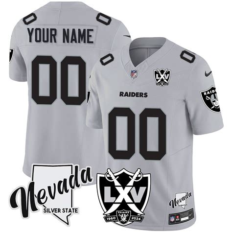 las vegas raiders  vapor limited custom jersey  anniversary