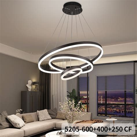 Lustra LED Maro Minimalist Ring Cu Telecomanda Wifi 2 4G Maro Lumina