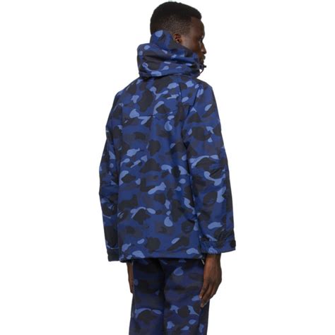 Bape Navy Camo Snowboard Jacket A Bathing Ape