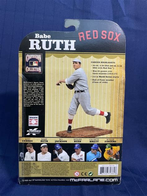 全新未拆McFarlane 麥法蘭 MLB 古柏鎮名人堂6代 波士頓紅襪隊客場灰球衣版 Babe Ruth 貝比魯斯公仔 Yahoo奇摩拍賣