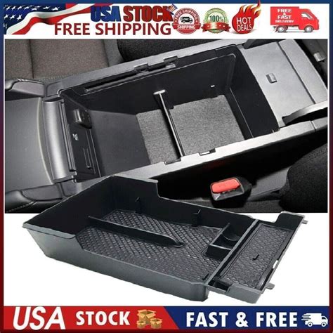 RUIYA Car Center Console Storage Box Armrest Organize Tray For 2019