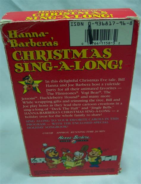 Vintage Hanna Barbera S Christmas Sing A Long Vhs Video Movie