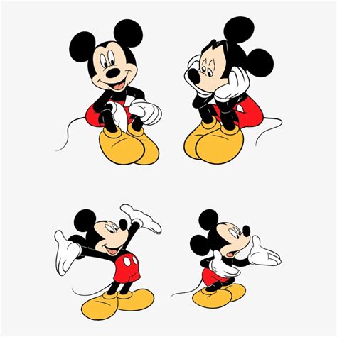 Mickey Mouse Silhouette Vector at Vectorified.com | Collection of ...