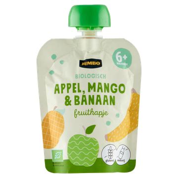 Jumbo Biologisch Fruithapje Maanden Appel Mango Banaan G