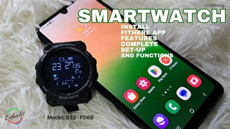 Install Fithere Features And Complete Setup Smartwatch Model B33 Fd68