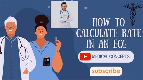 How To Calculate Rate In An Ecg Youtube