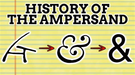 The Etymological Origins Of The Ampersand