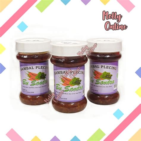 Jual Bu Sandra Sambal Plecing Khas Surabaya Sambel Botol Pedas Chili