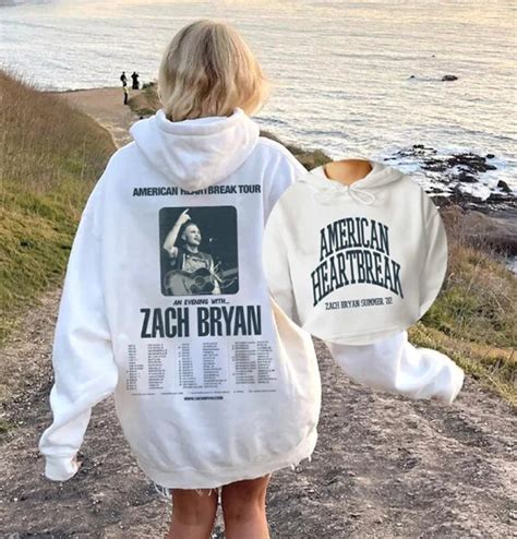 Zach Bryan American Heartbreak 2022 Tour 2 Side Shirt Zach Etsy