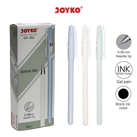 Jual 1 LSN 12 PCS Gel Pen Pulpen Pena Joyko GP 352 Sofuto Gel 0 38 Mm