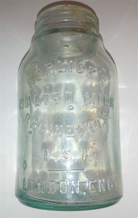 Antique 1900 S Horlick S Malted Milk Racine Wis U S A Milk Jar