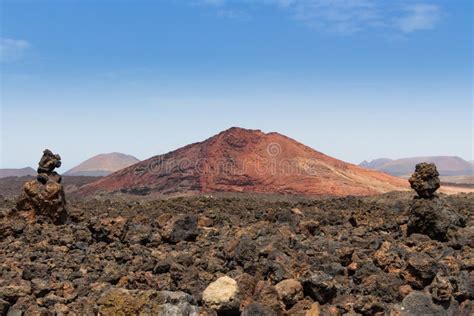 Red Volcano Lanzarote Stock Photo Image Of Eruption 59483910