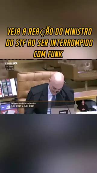 ALEXANDRE DE MORAES TEM REAÇÃO AO SER INTERROMPIDO FUNK 15 12023