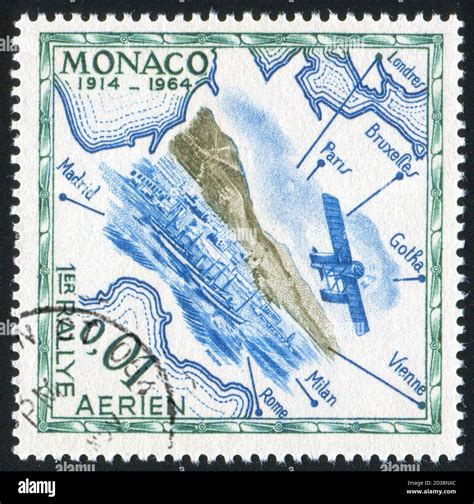 Monaco Circa Stamp Printed By Monaco Shows Design From