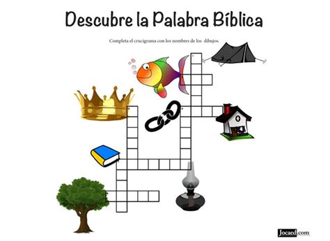 Crucigrama Descubre La Palabra B Blica Crucigramas Juegos Biblicos