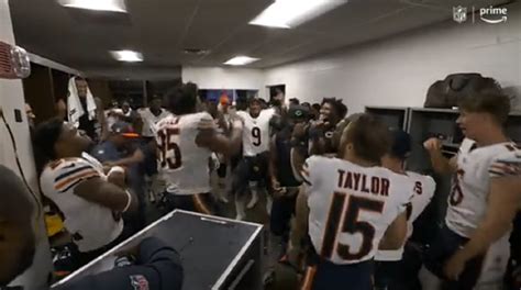 Bears Throw Locker Room Party After Winning First Game In 347 Days