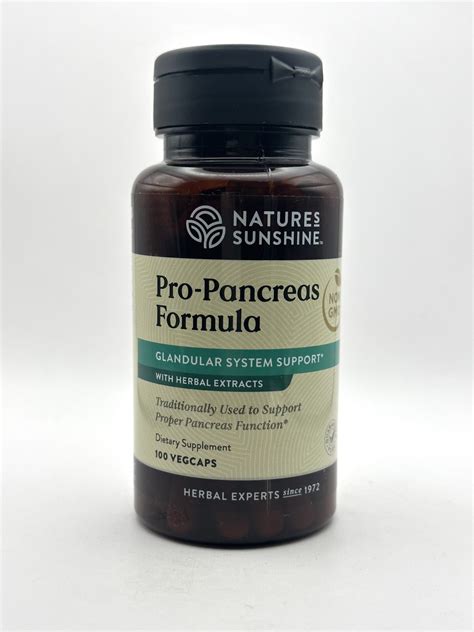 Nature S Sunshine Pro Pancreas Formula Capsules G W Herbs