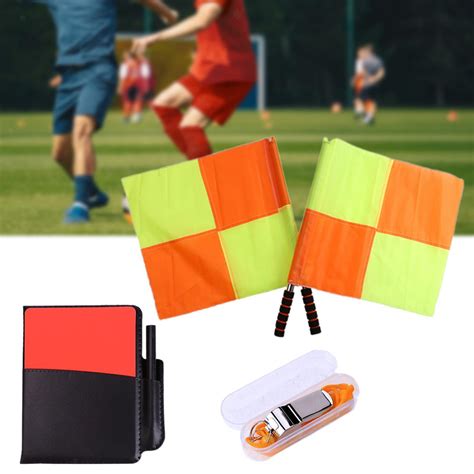 Soccer Referee Flag Set Football Linesman Flags Set For Campus Games