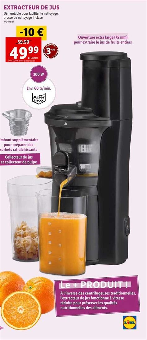 Promo Extracteur De Jus Chez Lidl ICatalogue Fr