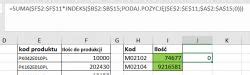 EXCEL sumowanie tablicowe dwóch kolumn z wykorzystaniem wyszukaj pionowo