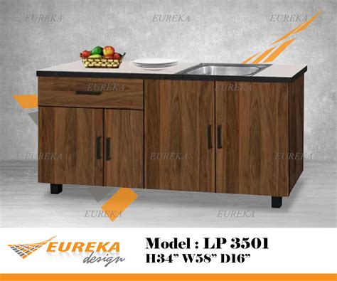 EUREKA 5ft Low Sink Cabinet Kabinet Dapur Almari Basin Sinki Deliver