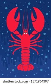 Lobster Seafood Vintage Icon Lobster Label Stock Vector Royalty Free