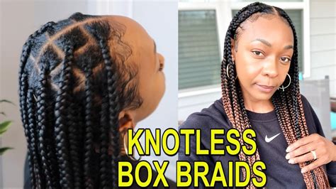 How To Do Knotless Box Braids On Yourself Beginner Friendly