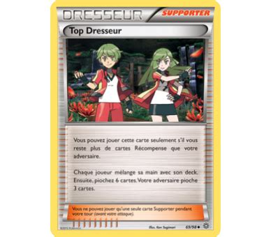 Carte Pokemon Reverse Dresseur Supporter Top Dresseur 69 98 XY 07 O