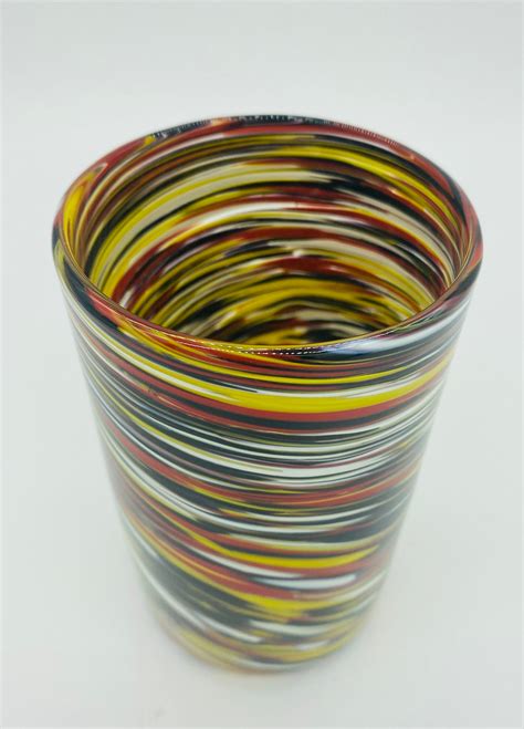 Hand Blown Glass: Maryland Twist Tumbler - Etsy