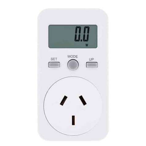 Digital Power Meter Socket Plug Energy Meter Current Voltage Watt Electricity Cost Measuring ...