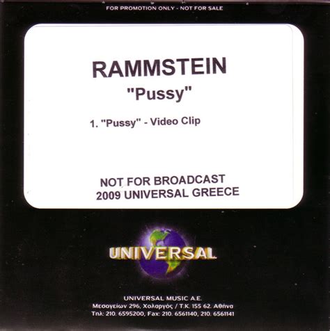 Rammstein Pussy Dvdr Discogs