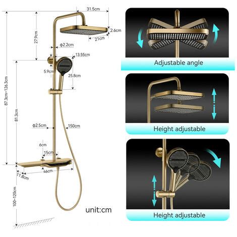 Colonne De Douche Thermostatique Colonne Douche Salle De Bain Affichage