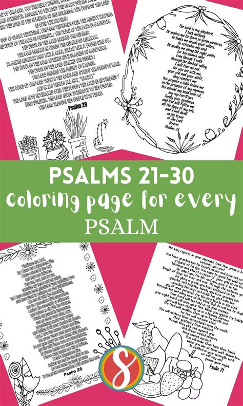 Psalms 21 30 Free Coloring Stevie Doodles