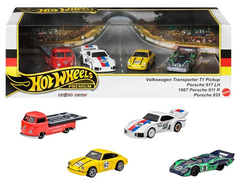 楽天ブックス ホットウィール Hot Wheels プレミアムコレクターセット ポルシェ レンシュポルト ミニカー 台 才 HRT 玩具